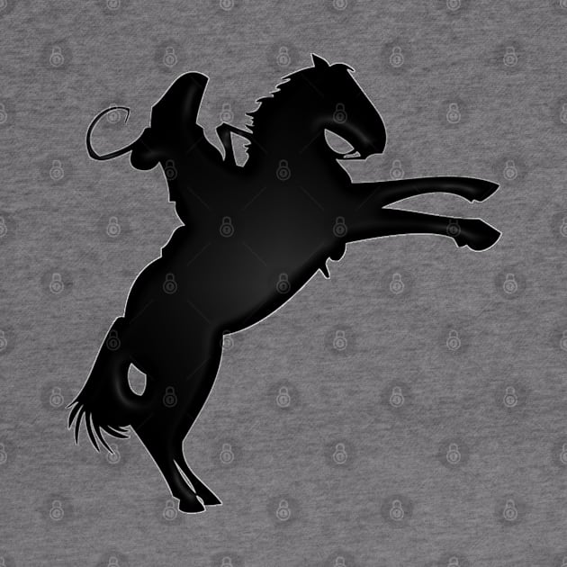 Western Era - Cowboy on Horseback 9 by The Black Panther